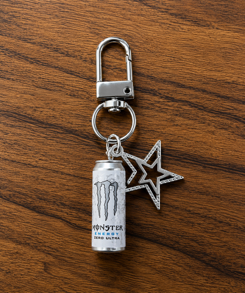White Monster Bag Charm