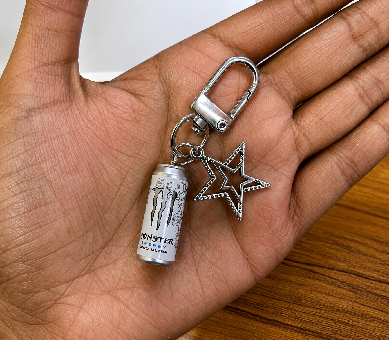 White Monster Bag Charm